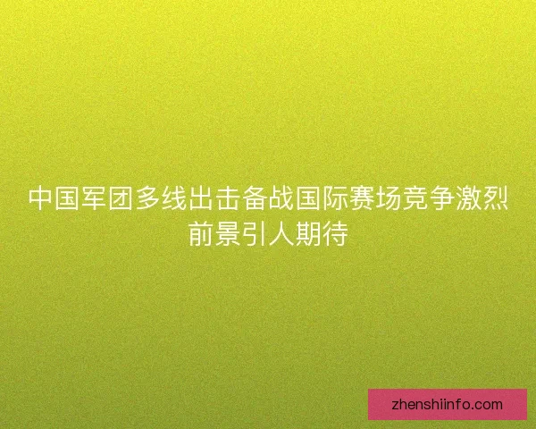 中国军团多线出击备战国际赛场竞争激烈前景引人期待